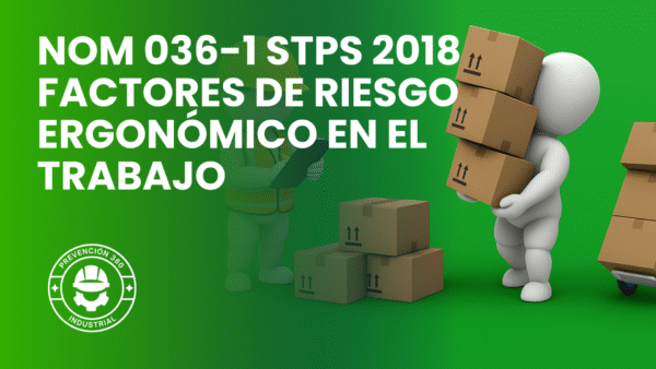 NOM-036-STPS-2018 Factores de riesgo ergonómico en el Trabajo